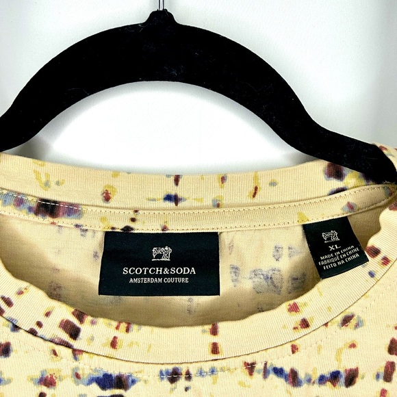 Scotch@Soda Amsterdam Men’s beige shirt with colorful print, Size XL, 100%cotton - Picture 3 of 5